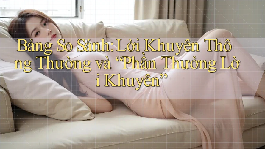 Bảng So Sánh: Lời Khuyên Thông Thường và “Phần Thưởng Lời Khuyên” Bảng So Sánh: Lời Khuyên Thông Thường và “Phần Thưởng Lời Khuyên”