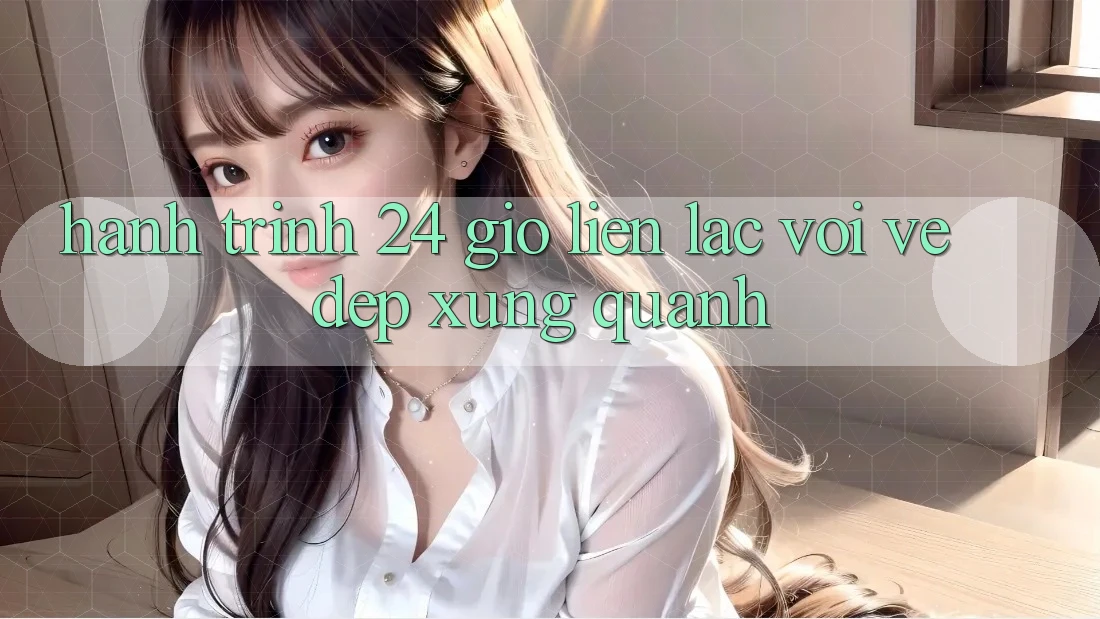 Hành Trình 24 Giờ: Liên lạc Với Vẻ Đẹp Xung Quanh Hành Trình 24 Giờ: Liên lạc Với Vẻ Đẹp Xung Quanh