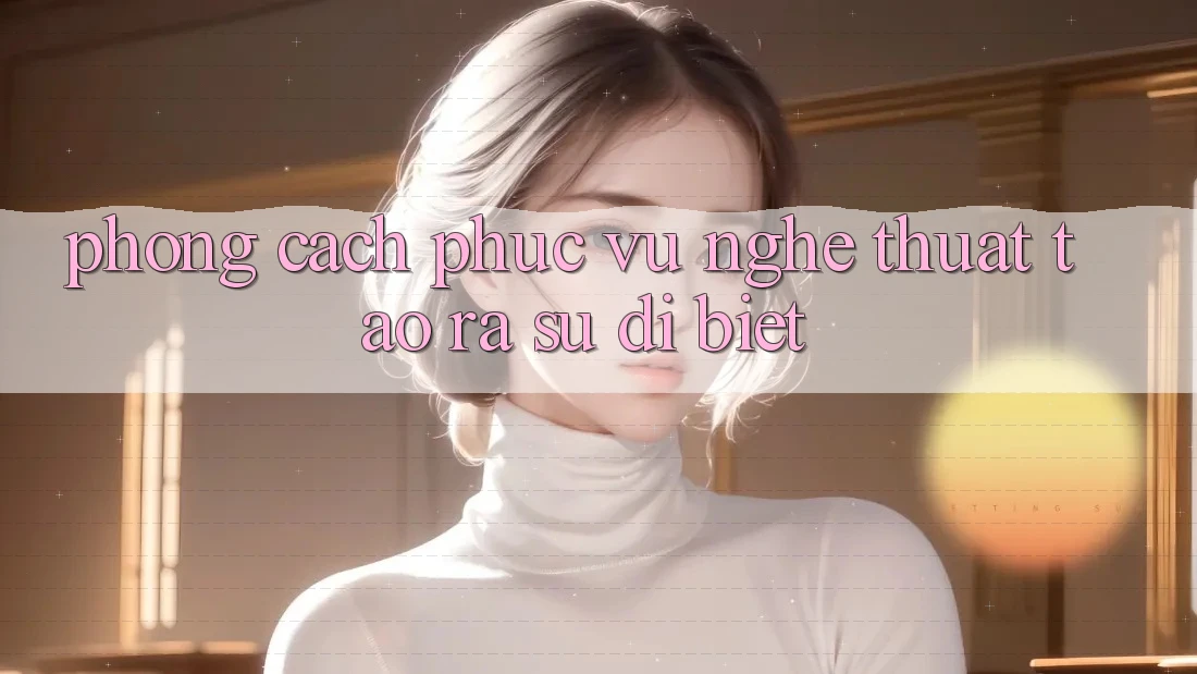 Phong Cách Phục Vụ: Nghệ Thuật Tạo ra Sự Dị biệt Phong Cách Phục Vụ: Nghệ Thuật Tạo ra Sự Dị biệt