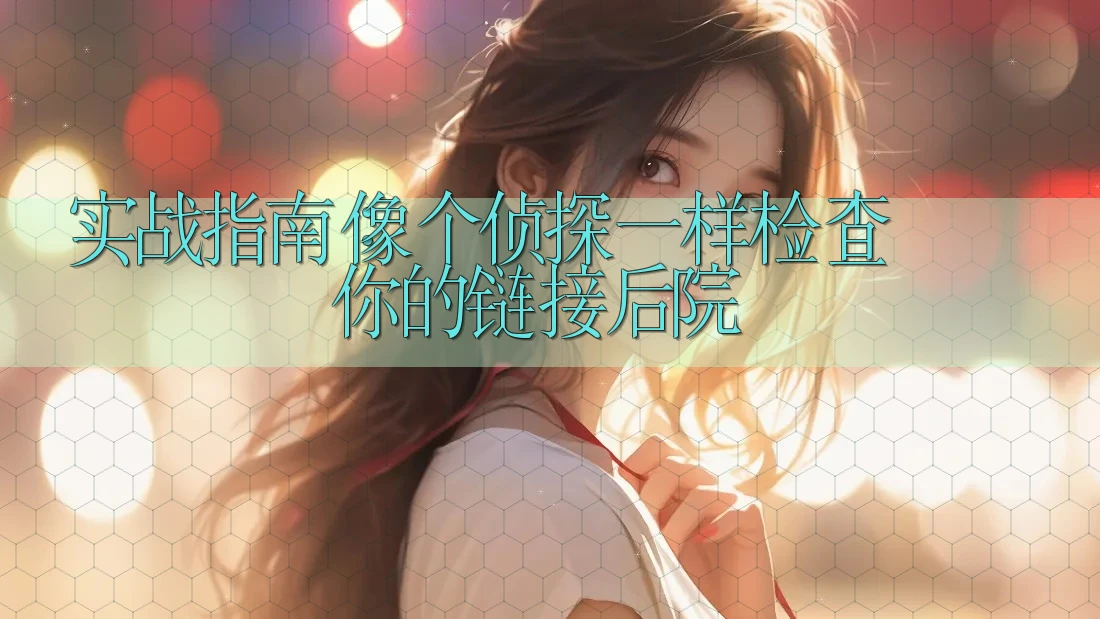 实战指南:像个侦探一样检查你的链接后院 实战指南:像个侦探一样检查你的链接后院