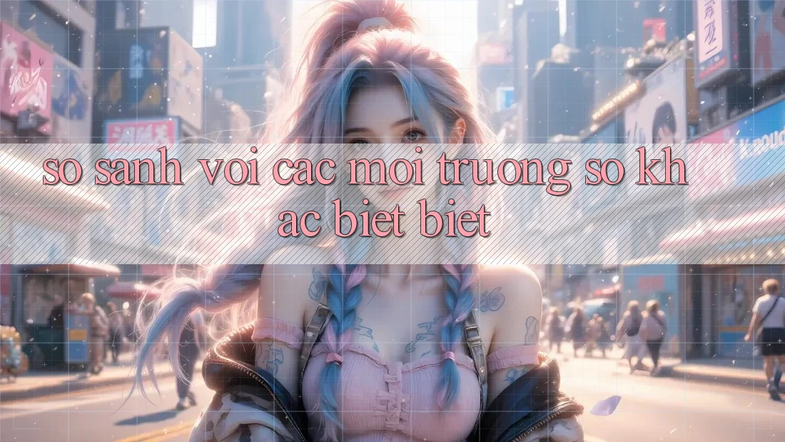 So sánh với các môi trường số khác biệt biệt So sánh với các môi trường số khác biệt biệt