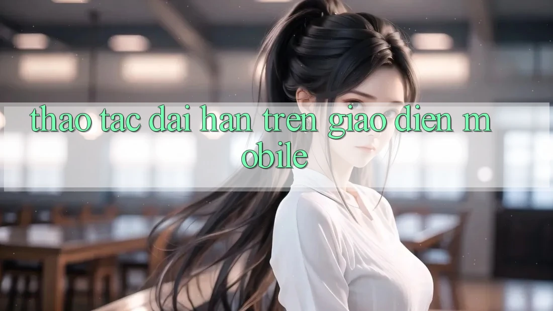 Thao tác dài hạn trên giao diện mobile Thao tác dài hạn trên giao diện mobile