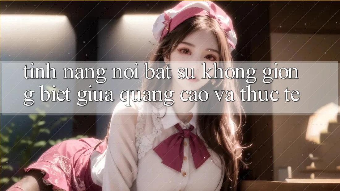 Tính năng nổi bật: Sự không giống biệt giữa quảng cáo và thực tế