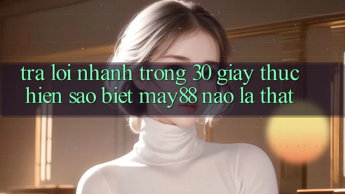 Trả lời nhanh trong 30 giây: thực hiện sao biết may88 nào là thật? Trả lời nhanh trong 30 giây: thực hiện sao biết may88 nào là thật?