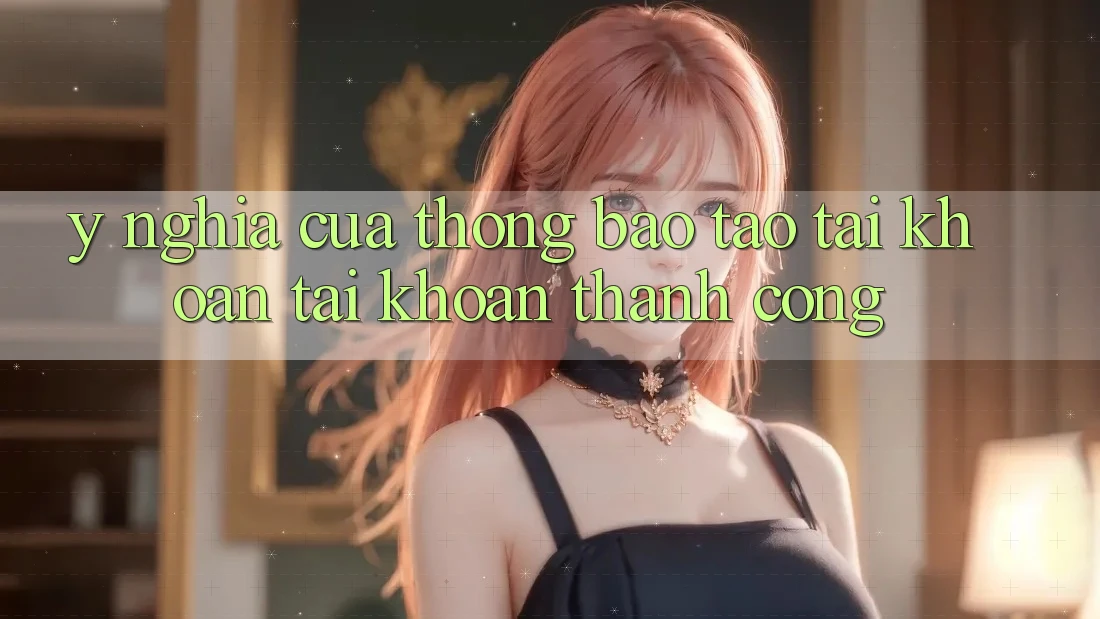 Ý Nghĩa Của Thông Báo “Tạo tài khoản Tài Khoản Thành Công” Ý Nghĩa Của Thông Báo “Tạo tài khoản Tài Khoản Thành Công”